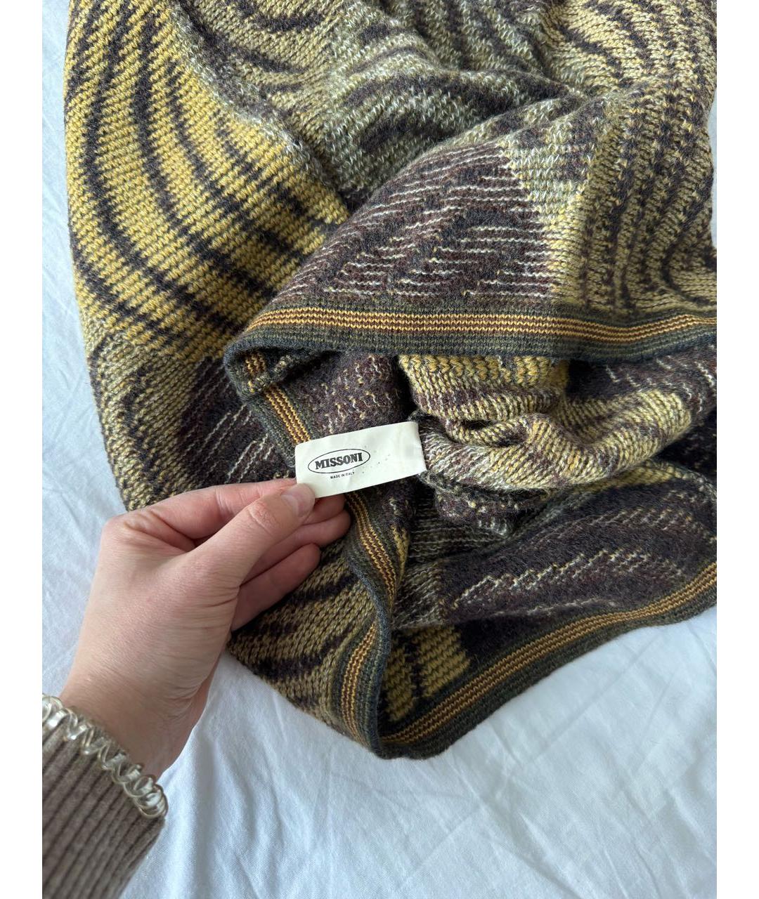 MISSONI Коричневое шерстяное повседневное платье, фото 5