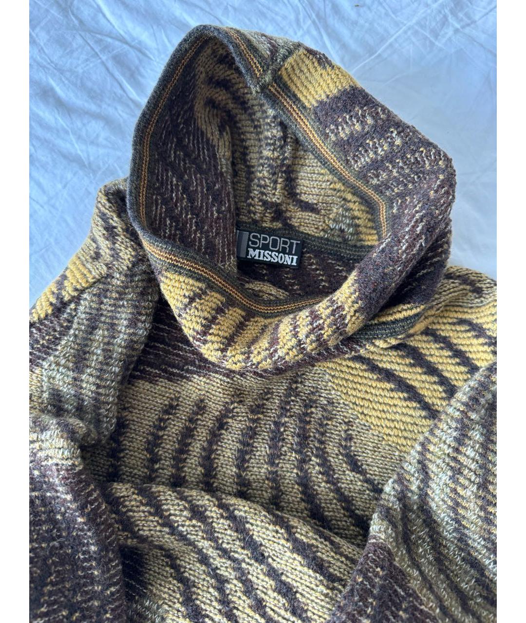 MISSONI Коричневое шерстяное повседневное платье, фото 3