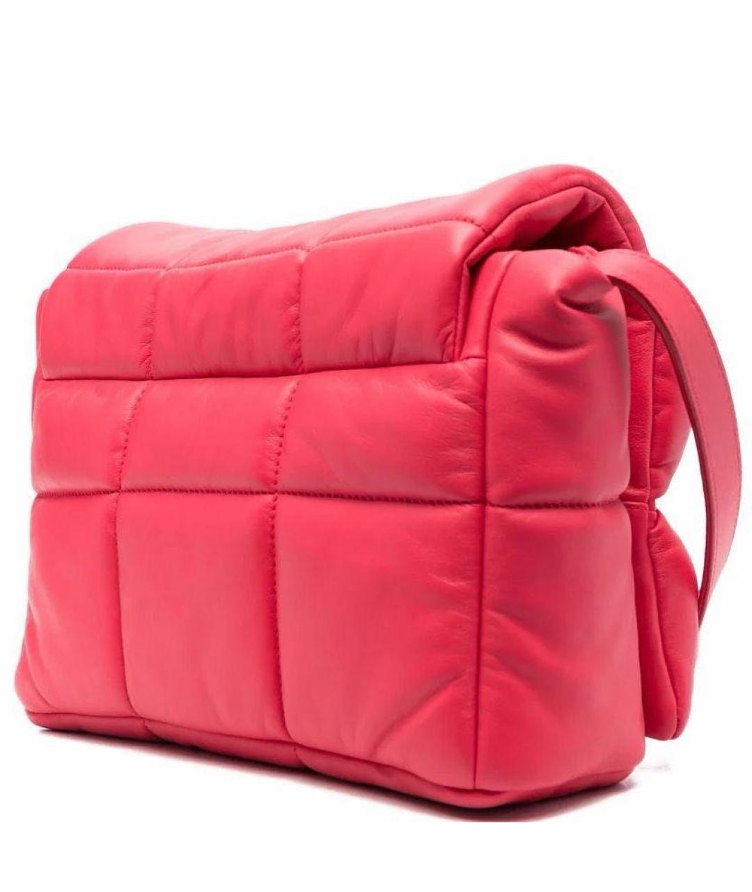 VIC MATIE Фуксия кожаная сумка через плечо, фото 2