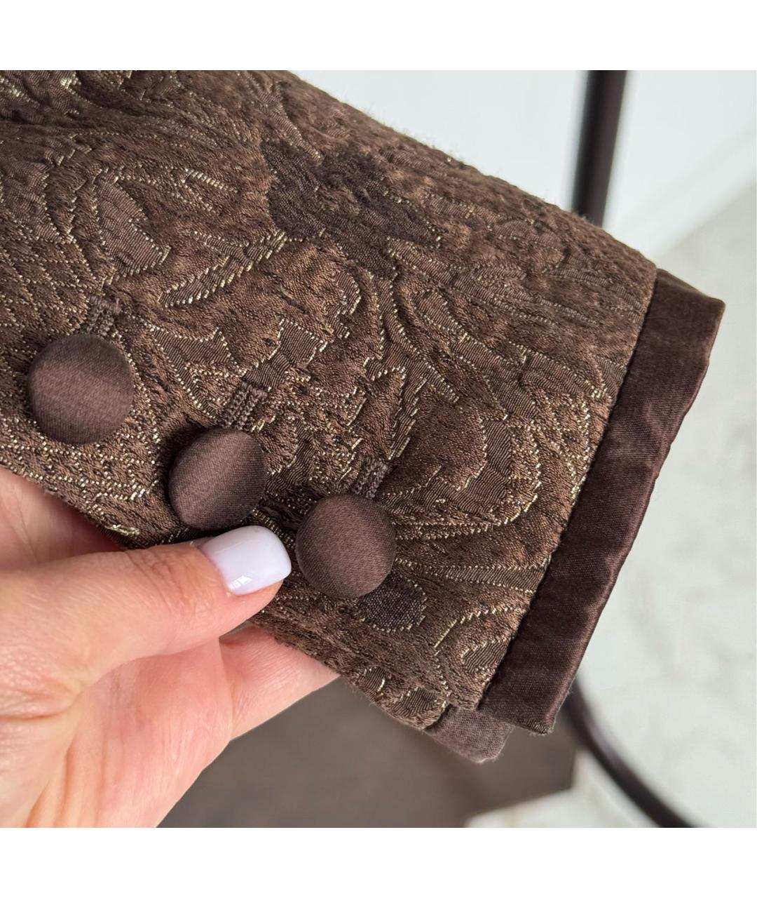 ESCADA Коричневый ацетатный жакет/пиджак, фото 8