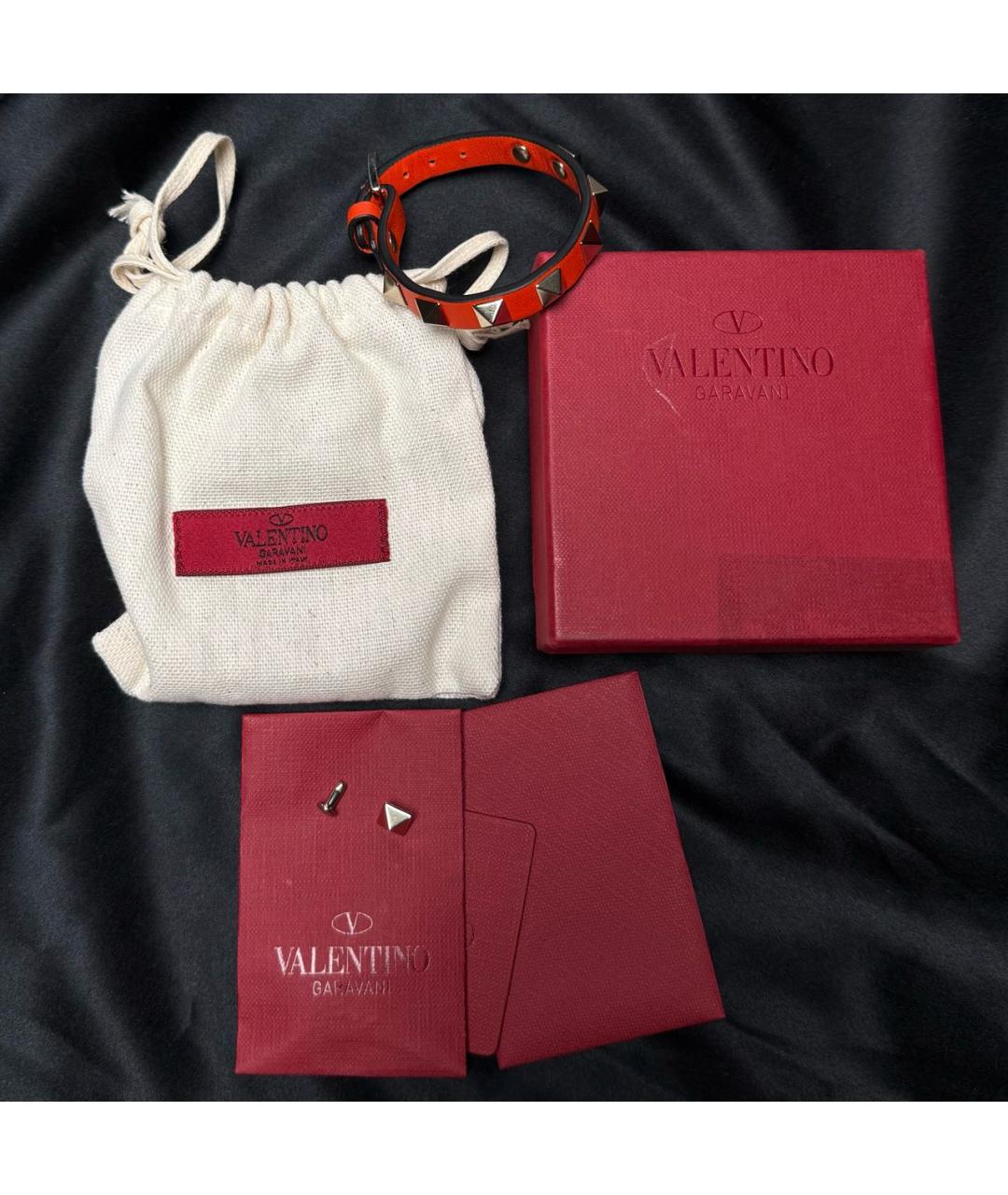 VALENTINO Кожаный браслет, фото 3