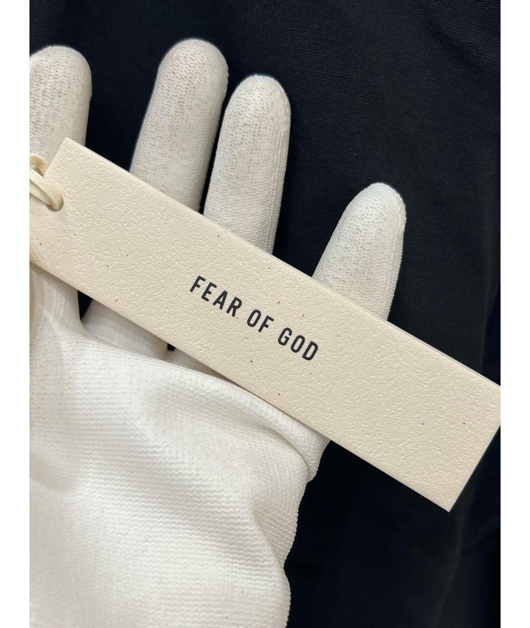 FEAR OF GOD ESSENTIALS Черные хлопковые повседневные брюки, фото 4