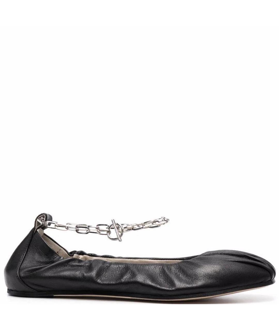 VIC MATIE Черные кожаные балетки, фото 6