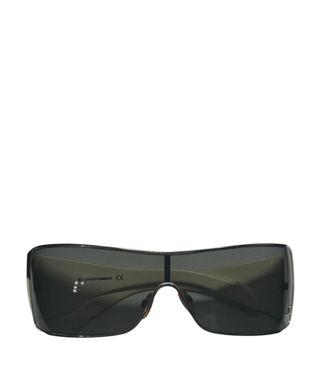 DOLCE&GABBANA Бежевые пластиковые солнцезащитные очки, фото 1