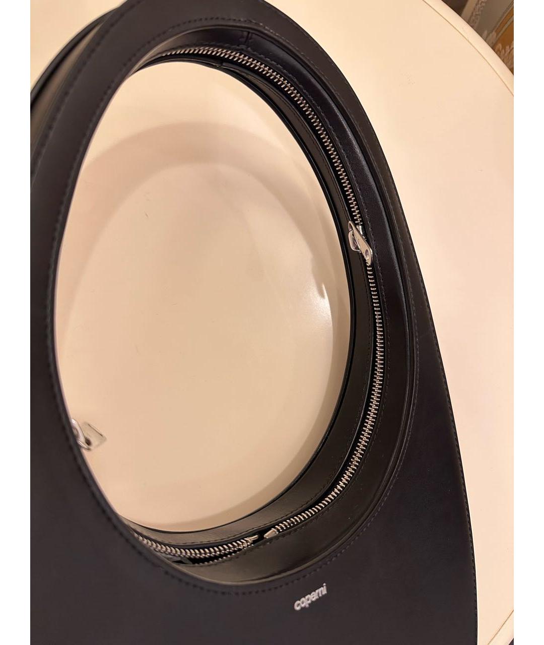 COPERNI Черная кожаная сумка с короткими ручками, фото 3