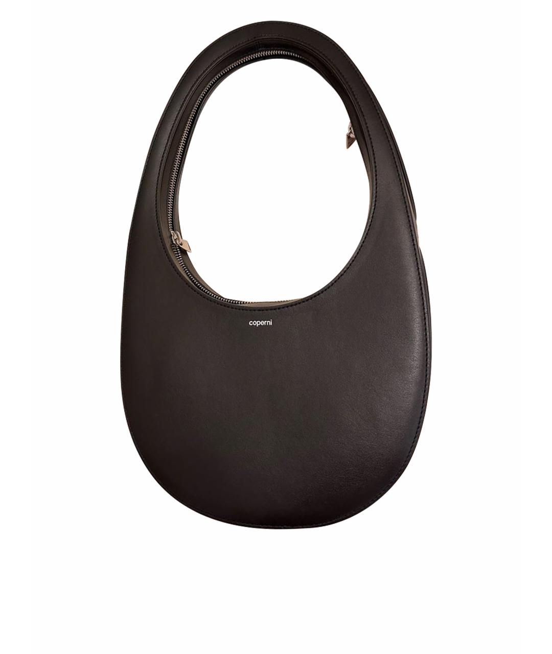 COPERNI Черная кожаная сумка с короткими ручками, фото 1