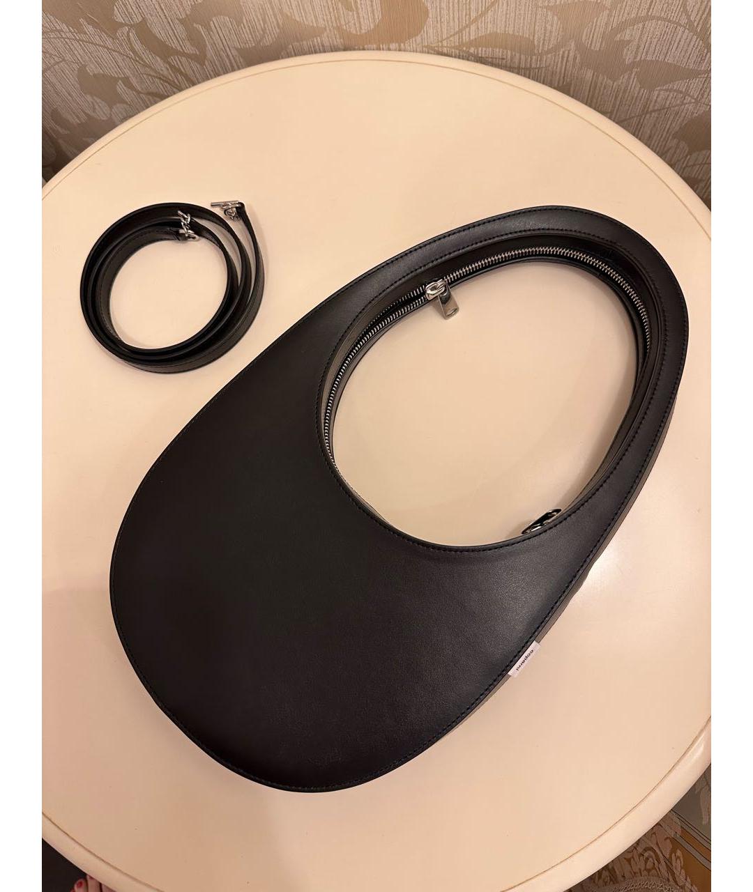 COPERNI Черная кожаная сумка с короткими ручками, фото 2