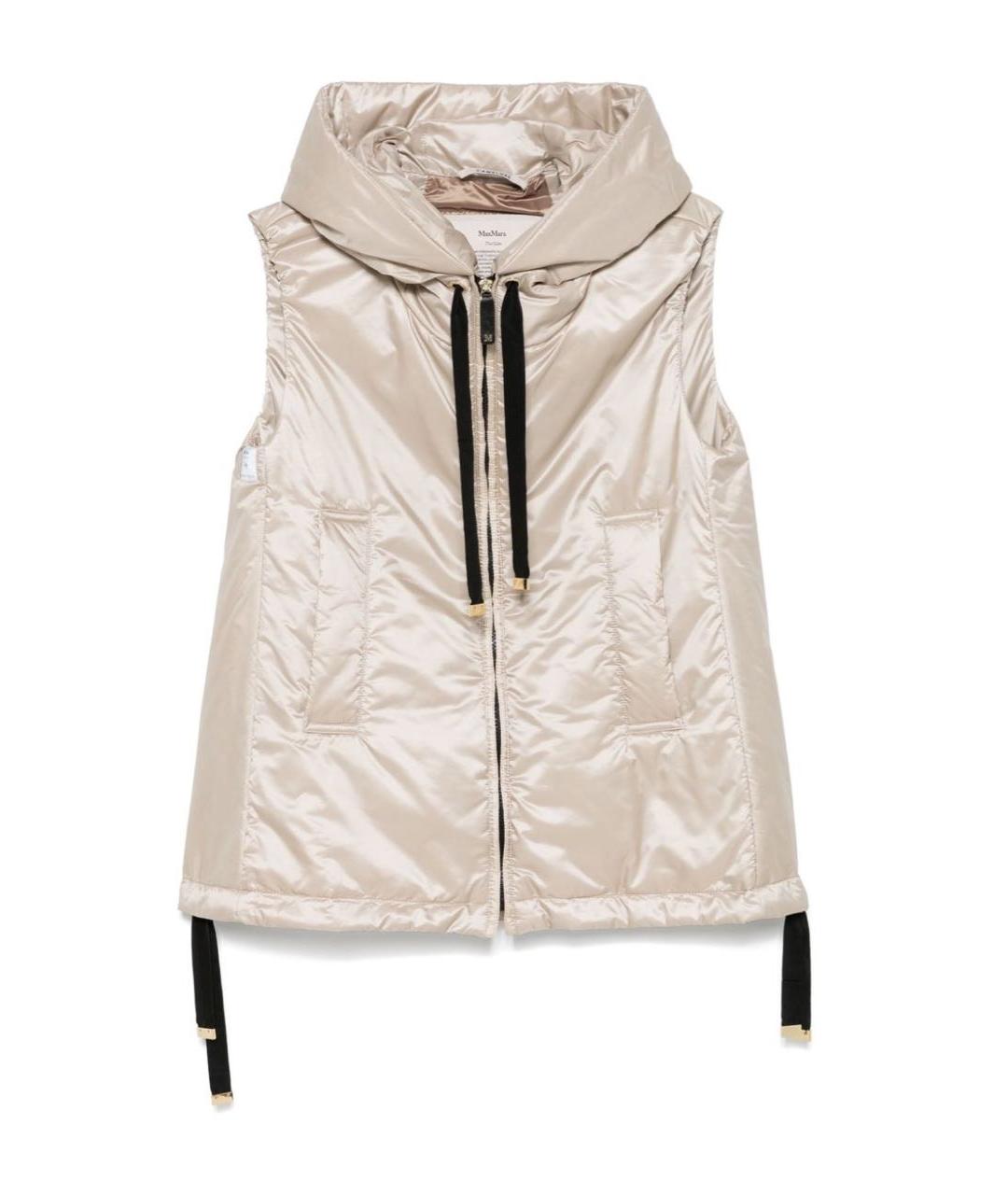 MAX MARA Серебрянный полиэстеровый жилет, фото 6