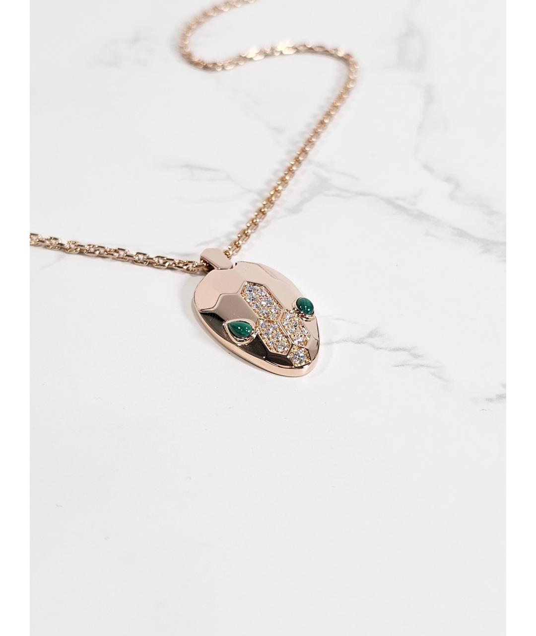 BVLGARI Золотая подвеска из розового золота, фото 2