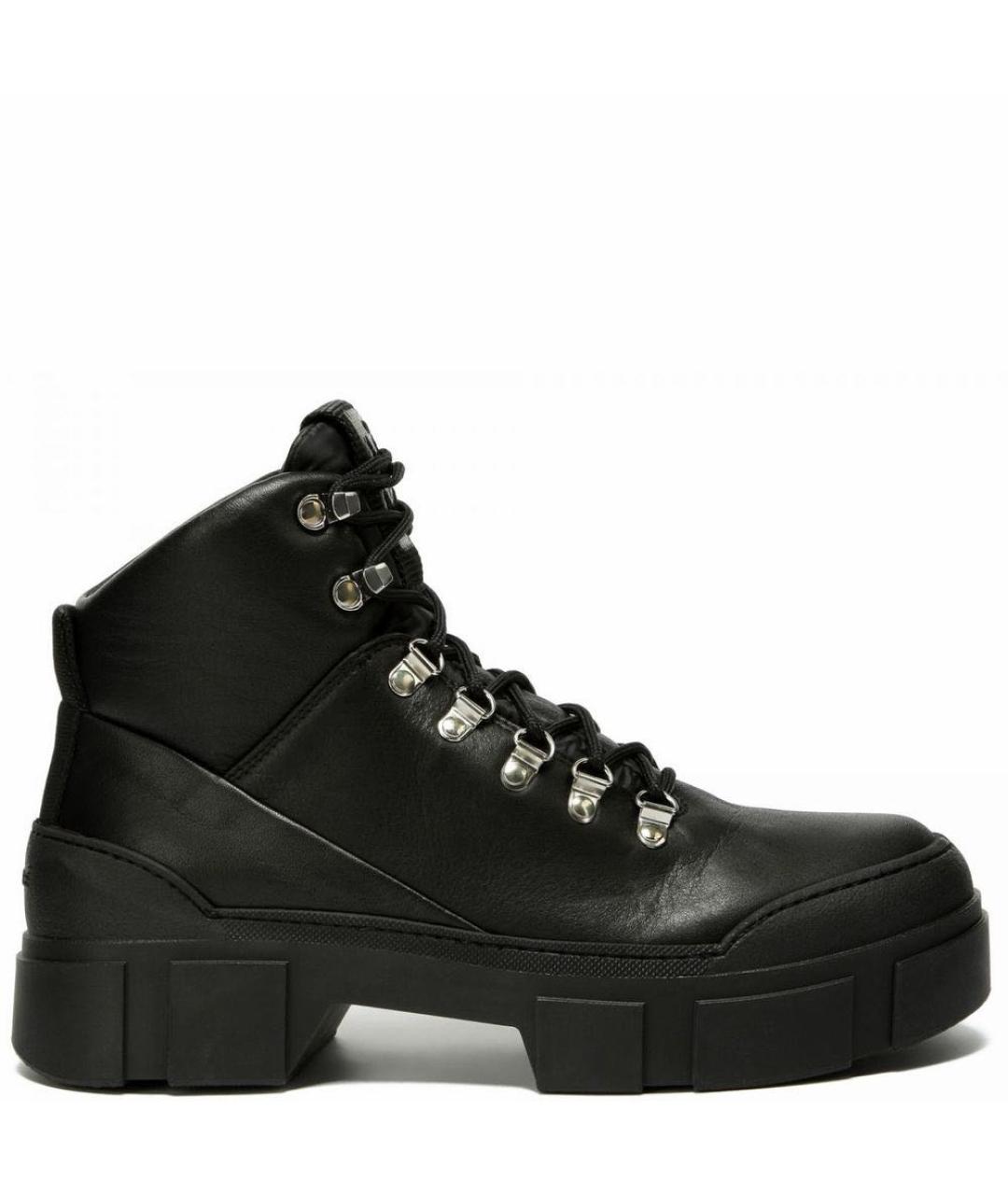 VIC MATIE Черные кожаные ботинки, фото 5