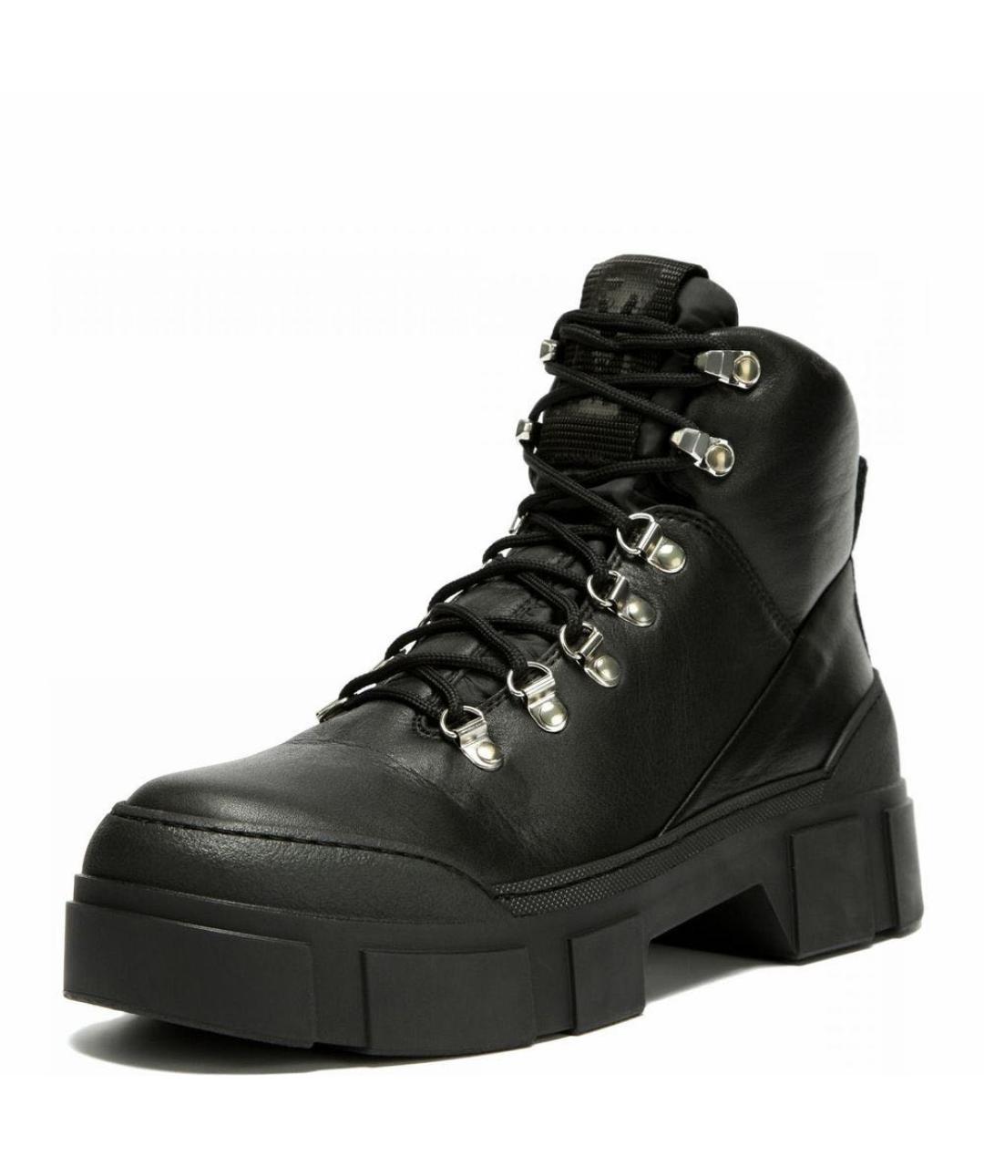 VIC MATIE Черные кожаные ботинки, фото 3