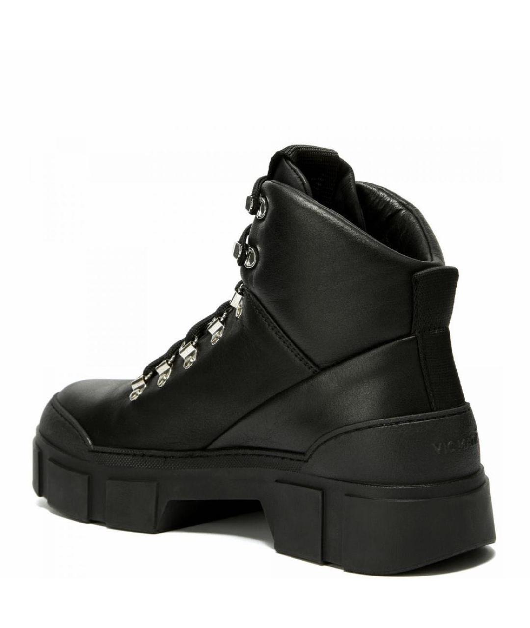 VIC MATIE Черные кожаные ботинки, фото 2