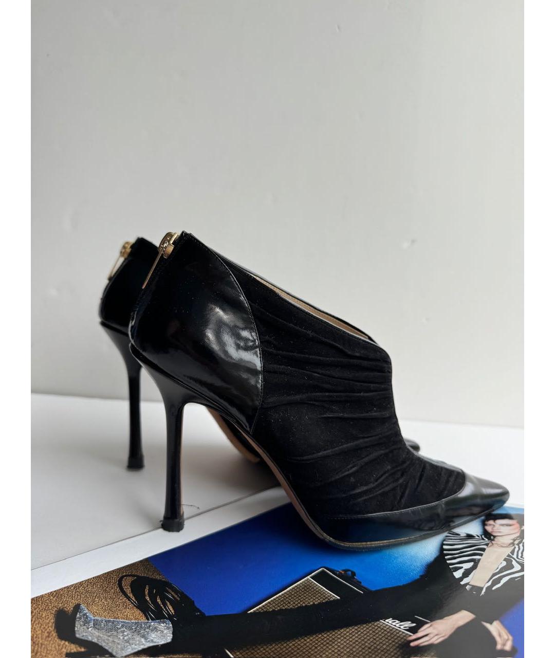 JIMMY CHOO Черные замшевые ботильоны, фото 7