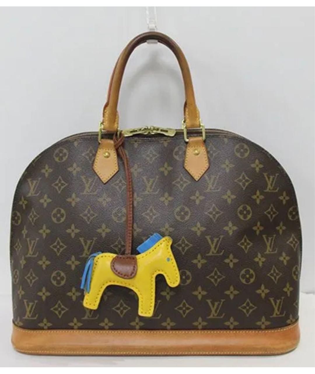 LOUIS VUITTON Коричневая сумка с короткими ручками, фото 3