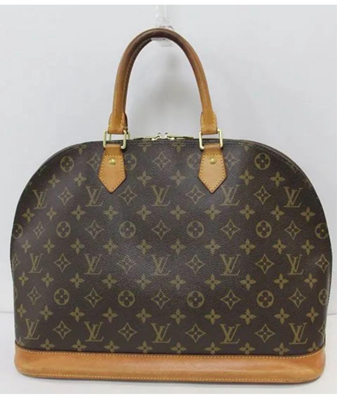 LOUIS VUITTON Коричневая сумка с короткими ручками, фото 9