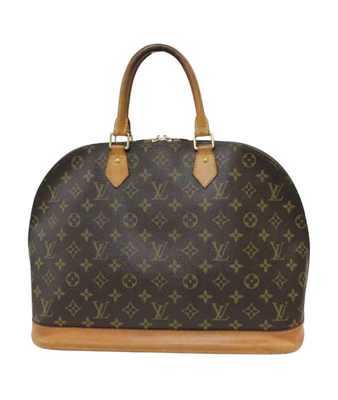 LOUIS VUITTON Коричневая сумка с короткими ручками, фото 1