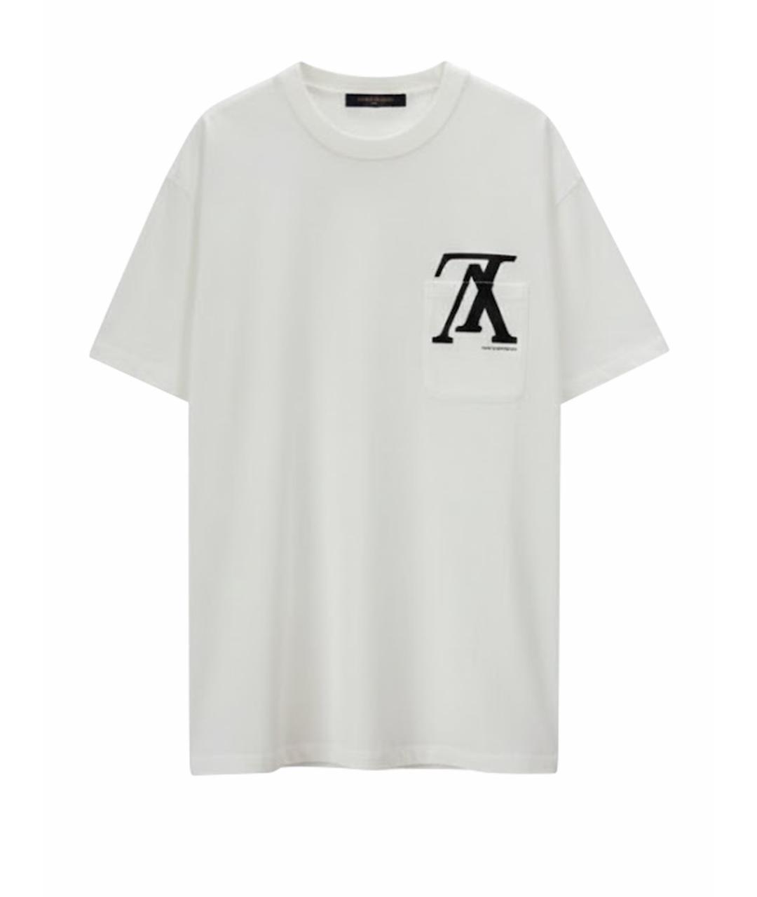 LOUIS VUITTON Белая хлопковая футболка, фото 1