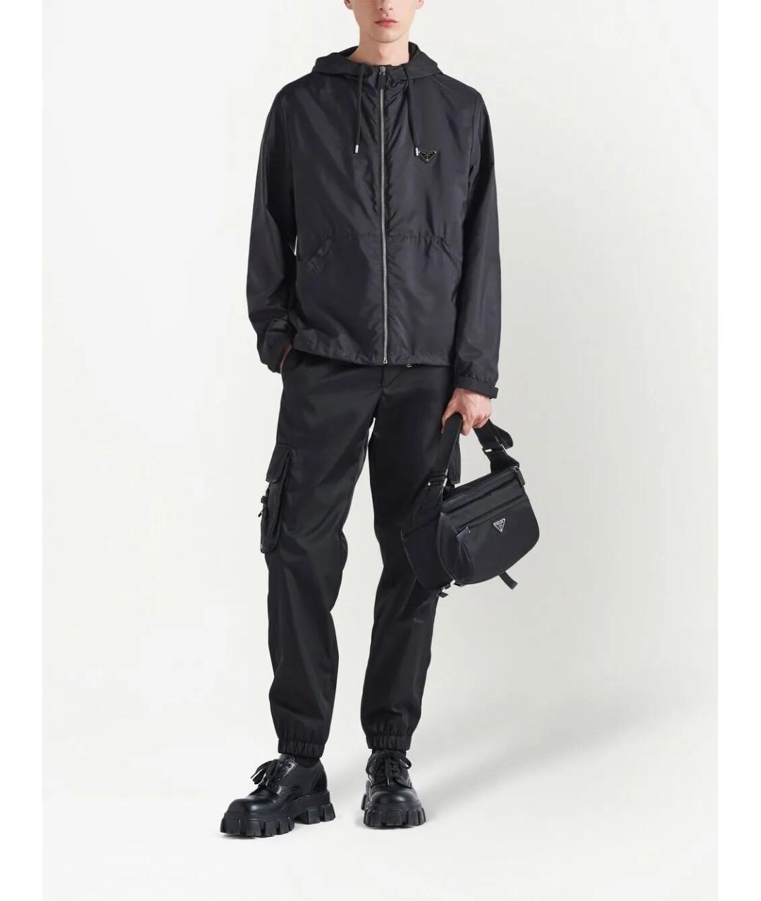 PRADA Черная полиамидовая куртка, фото 2