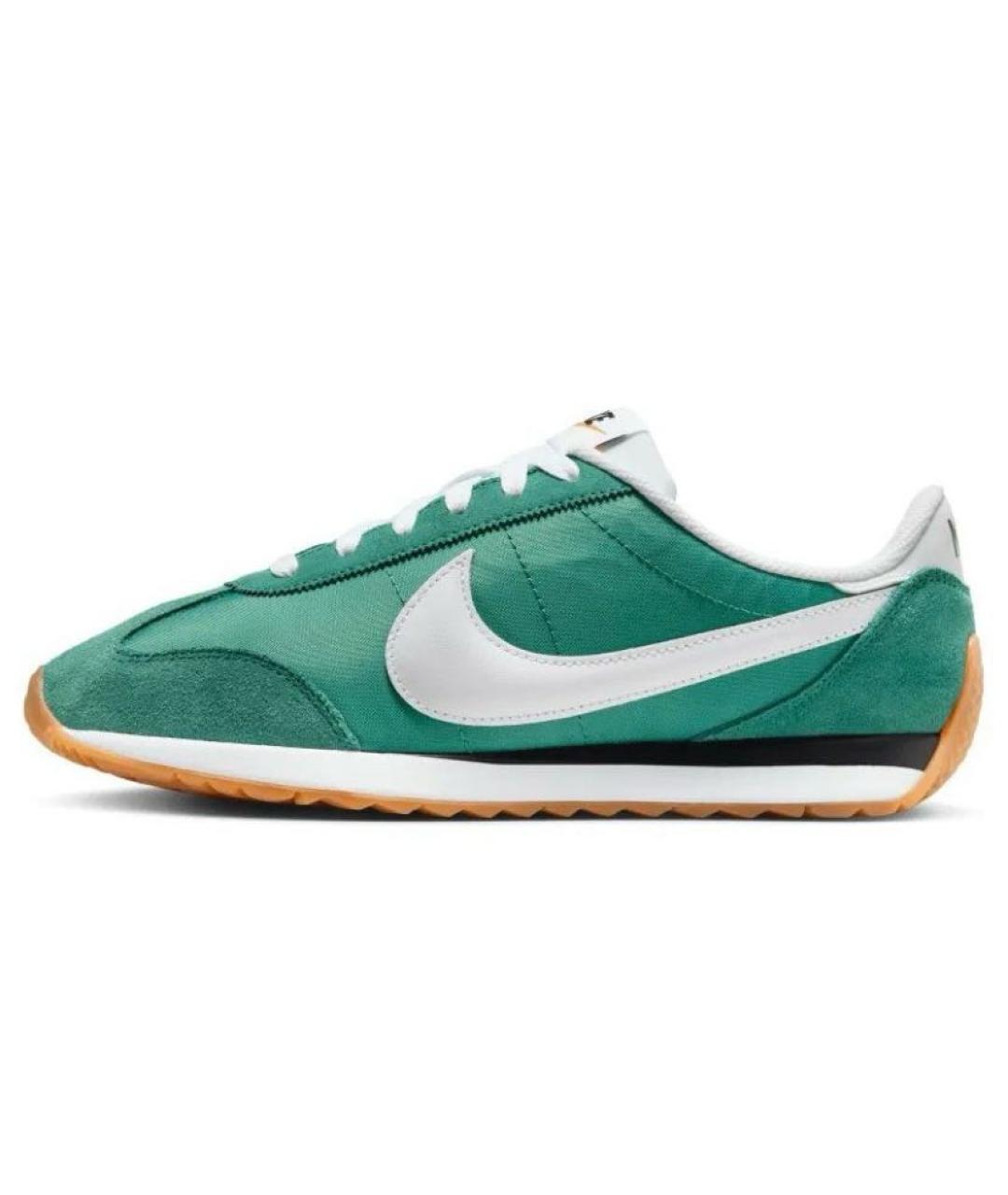 NIKE Зеленые текстильные низкие кроссовки / кеды, фото 3