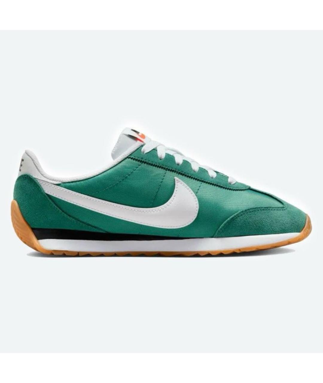 NIKE Зеленые текстильные низкие кроссовки / кеды, фото 5