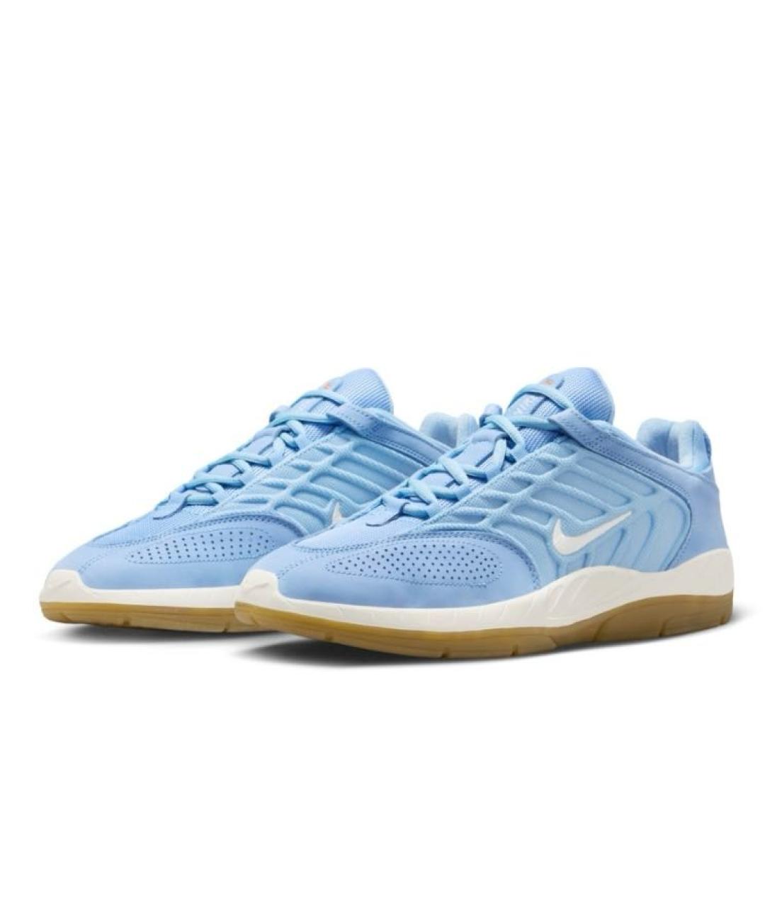 NIKE Голубые текстильные низкие кроссовки / кеды, фото 3