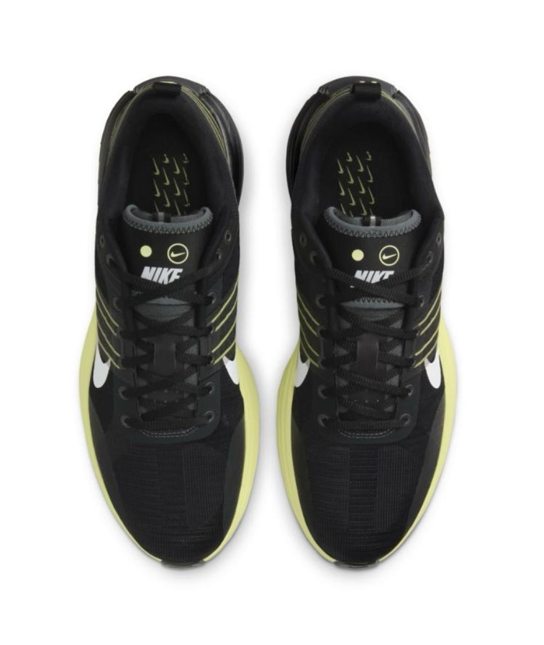 NIKE Черные текстильные низкие кроссовки / кеды, фото 2