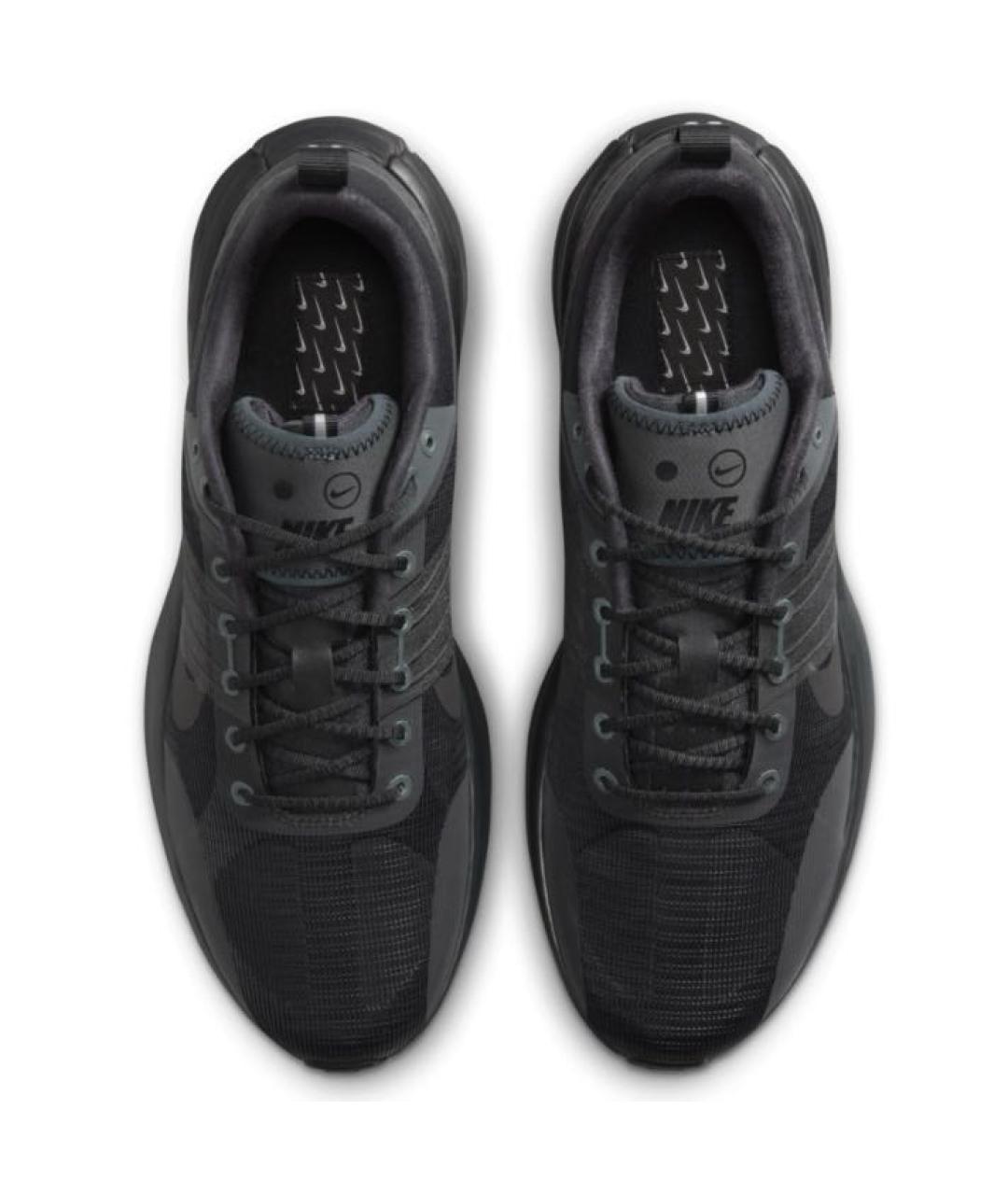 NIKE Черные текстильные низкие кроссовки / кеды, фото 2