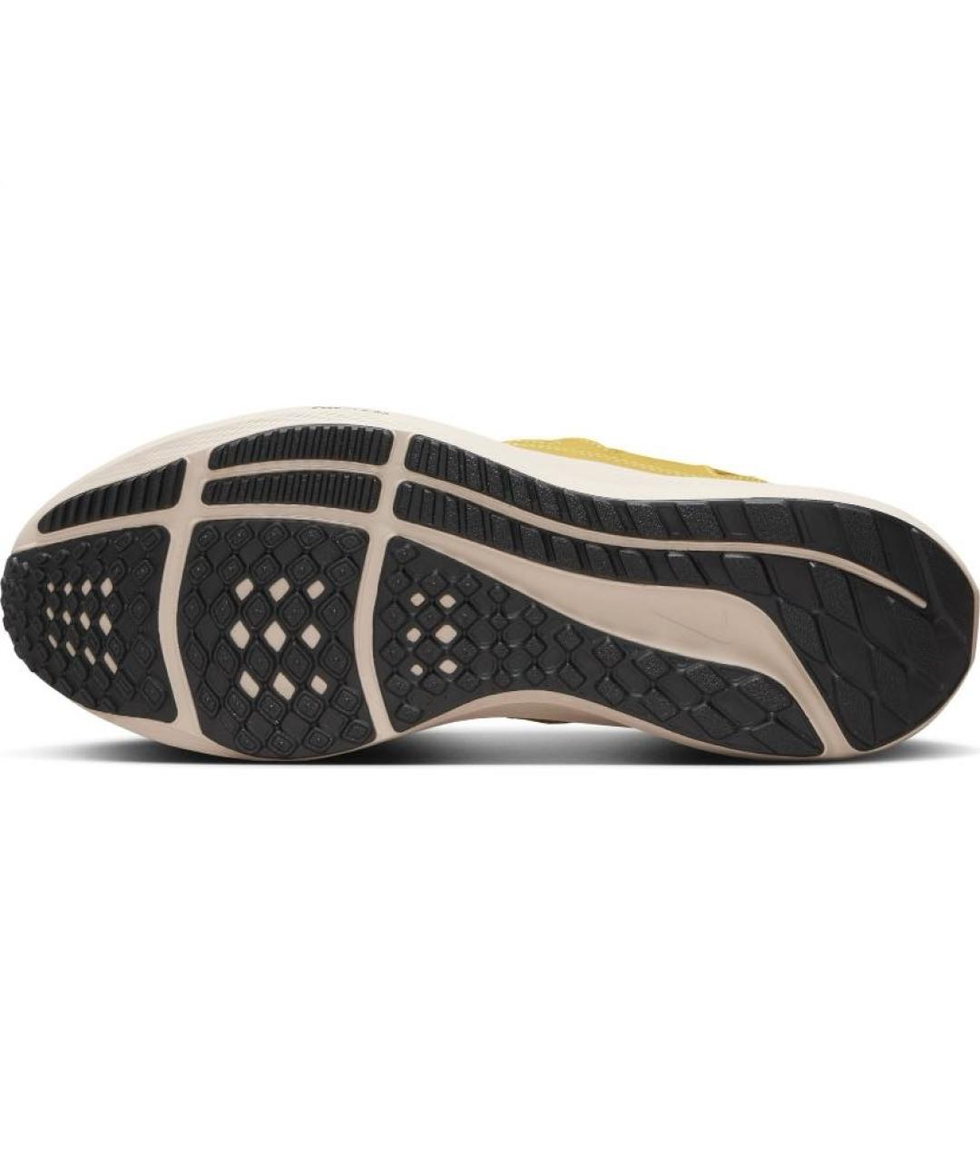 NIKE Горчичные текстильные низкие кроссовки / кеды, фото 5