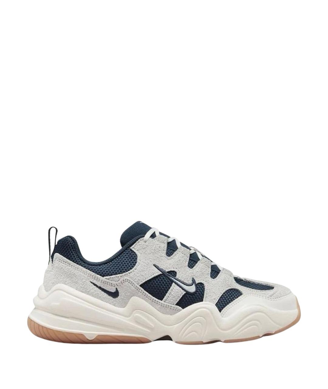 NIKE Серые текстильные низкие кроссовки / кеды, фото 1