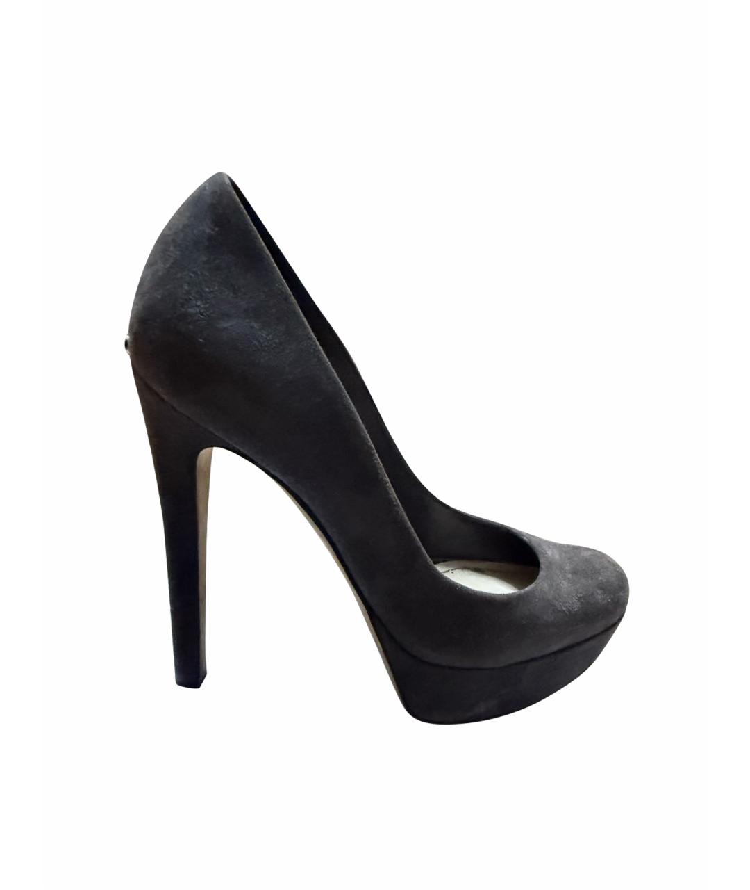 CHRISTIAN DIOR Серые замшевые туфли, фото 1