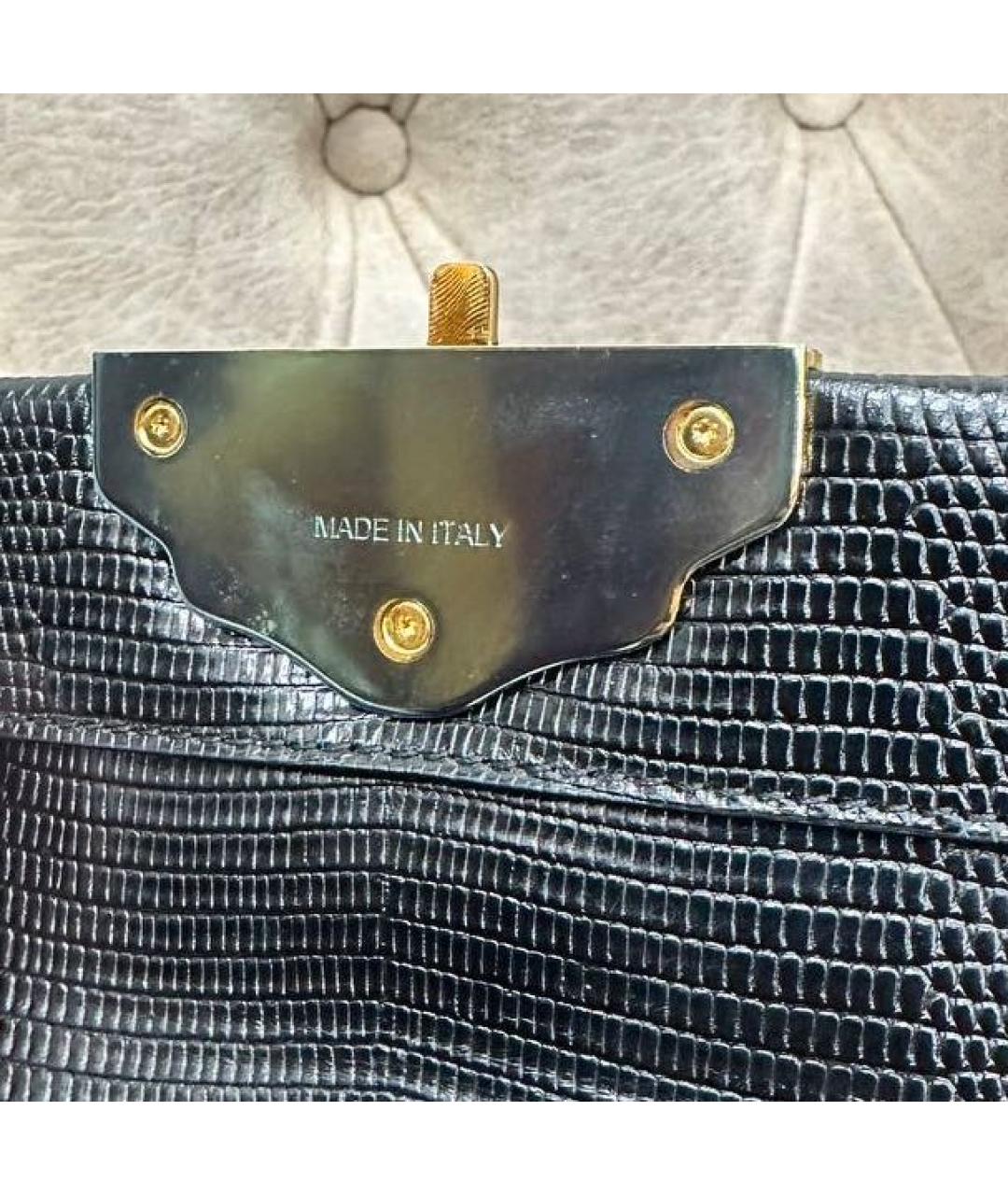 DOLCE&GABBANA Черная кожаная сумка через плечо, фото 2