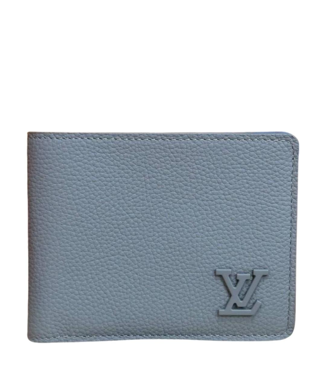LOUIS VUITTON Серый кожаный кошелек, фото 1