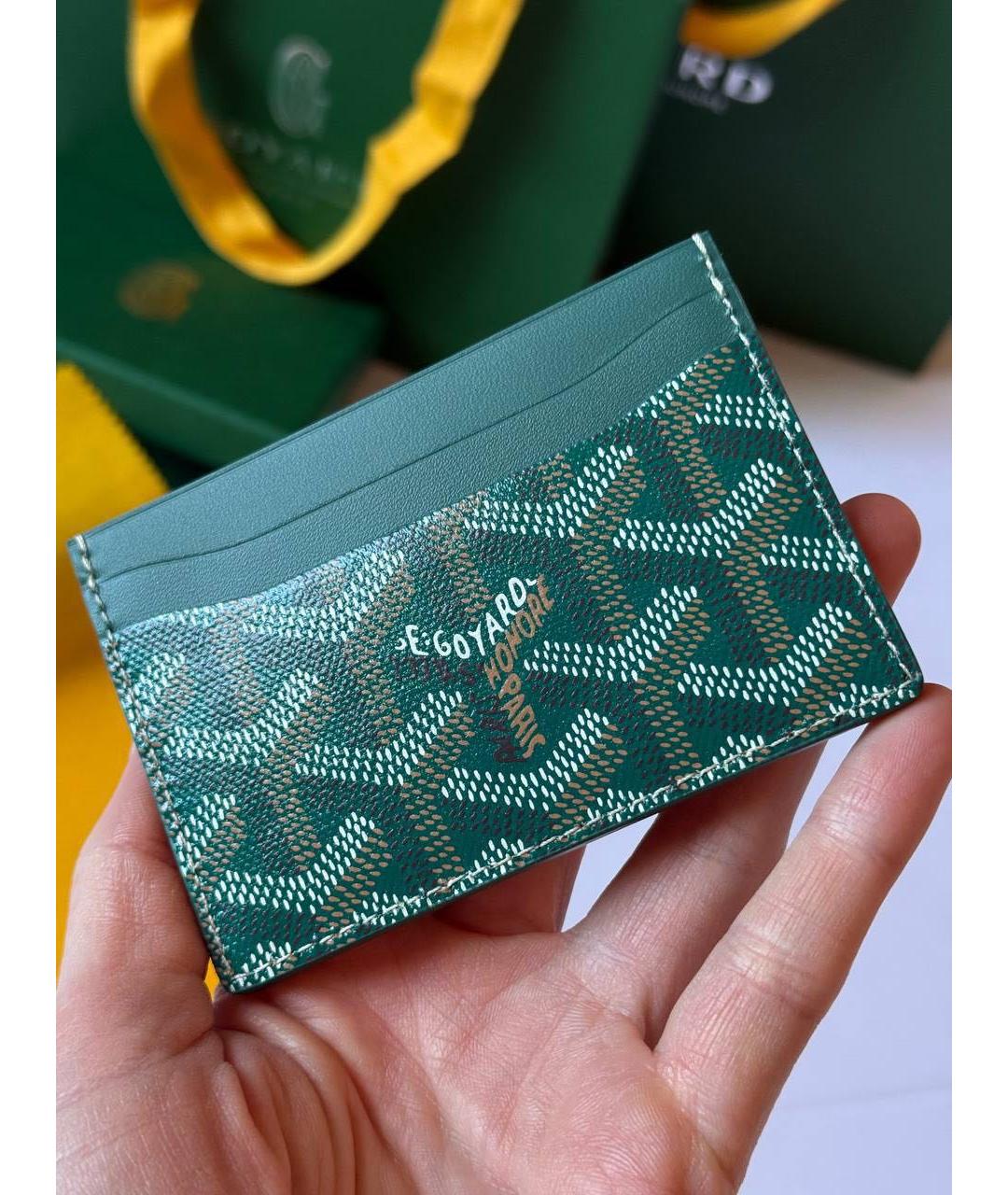 GOYARD Зеленый кардхолдер, фото 2