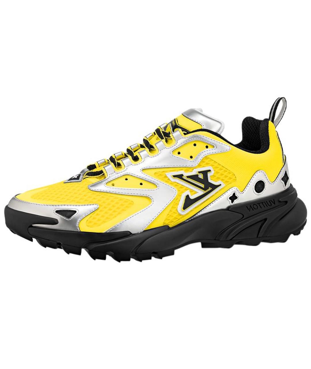 LOUIS VUITTON Желтые низкие кроссовки / кеды, фото 2