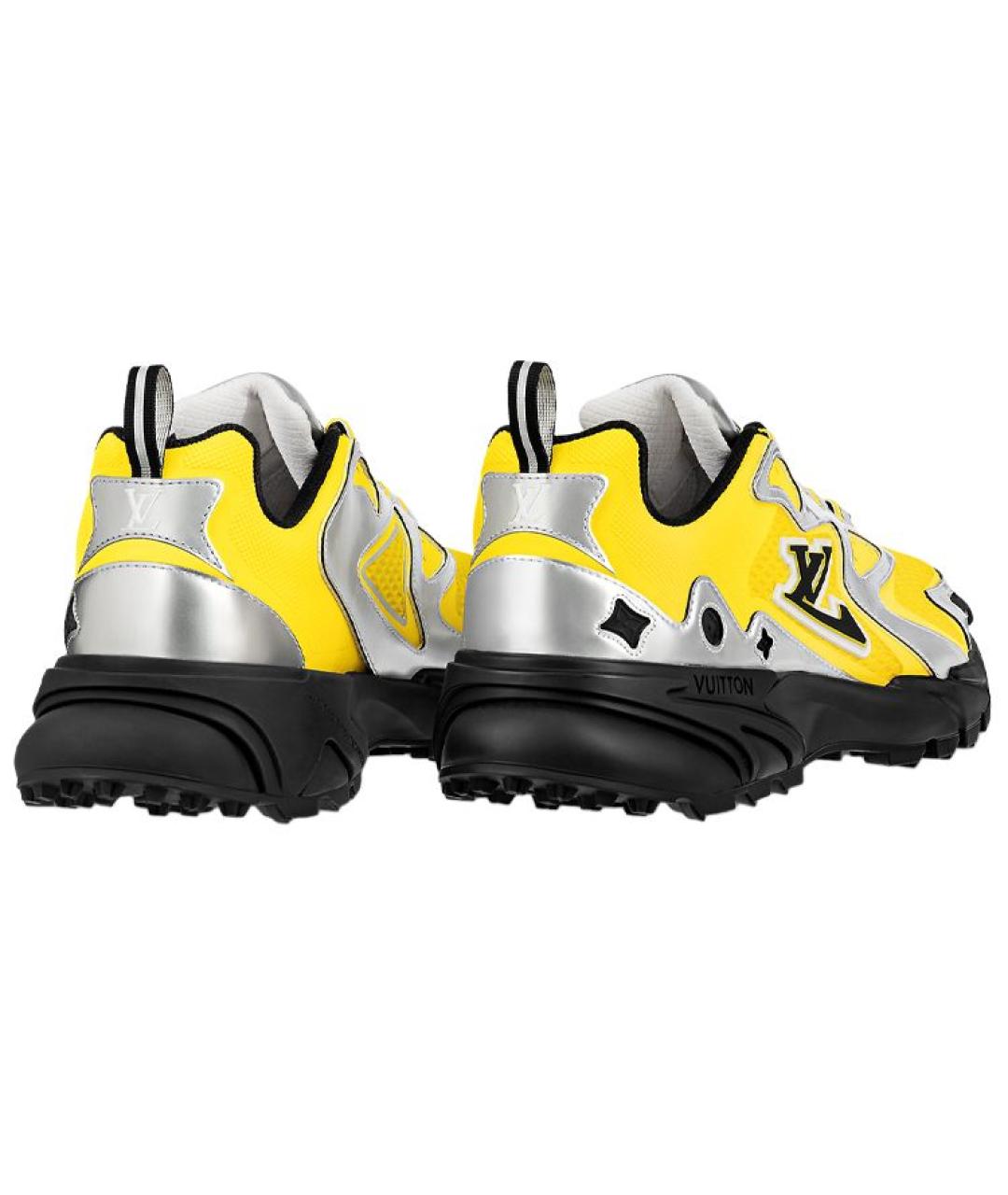 LOUIS VUITTON Желтые низкие кроссовки / кеды, фото 4