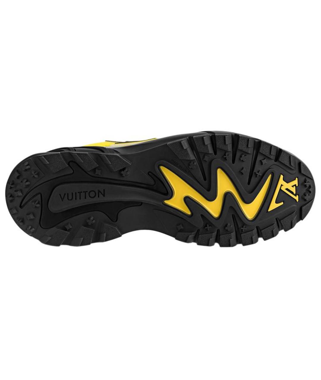 LOUIS VUITTON Желтые низкие кроссовки / кеды, фото 5