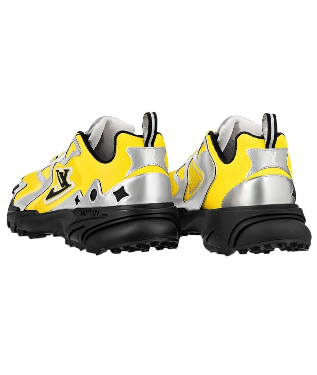 LOUIS VUITTON Желтые низкие кроссовки / кеды, фото 3