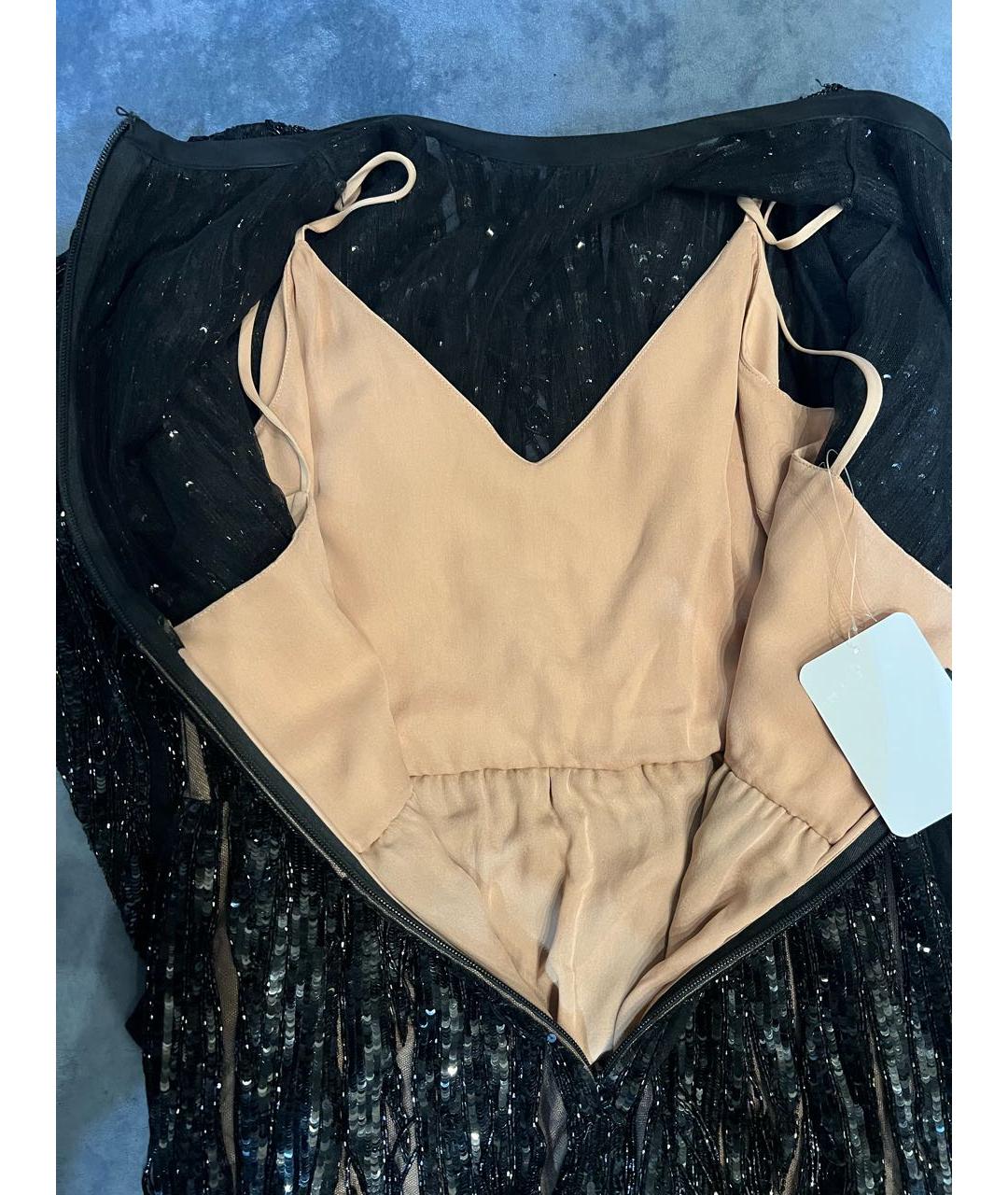 ELIE SAAB Черное шелковое коктейльное платье, фото 2