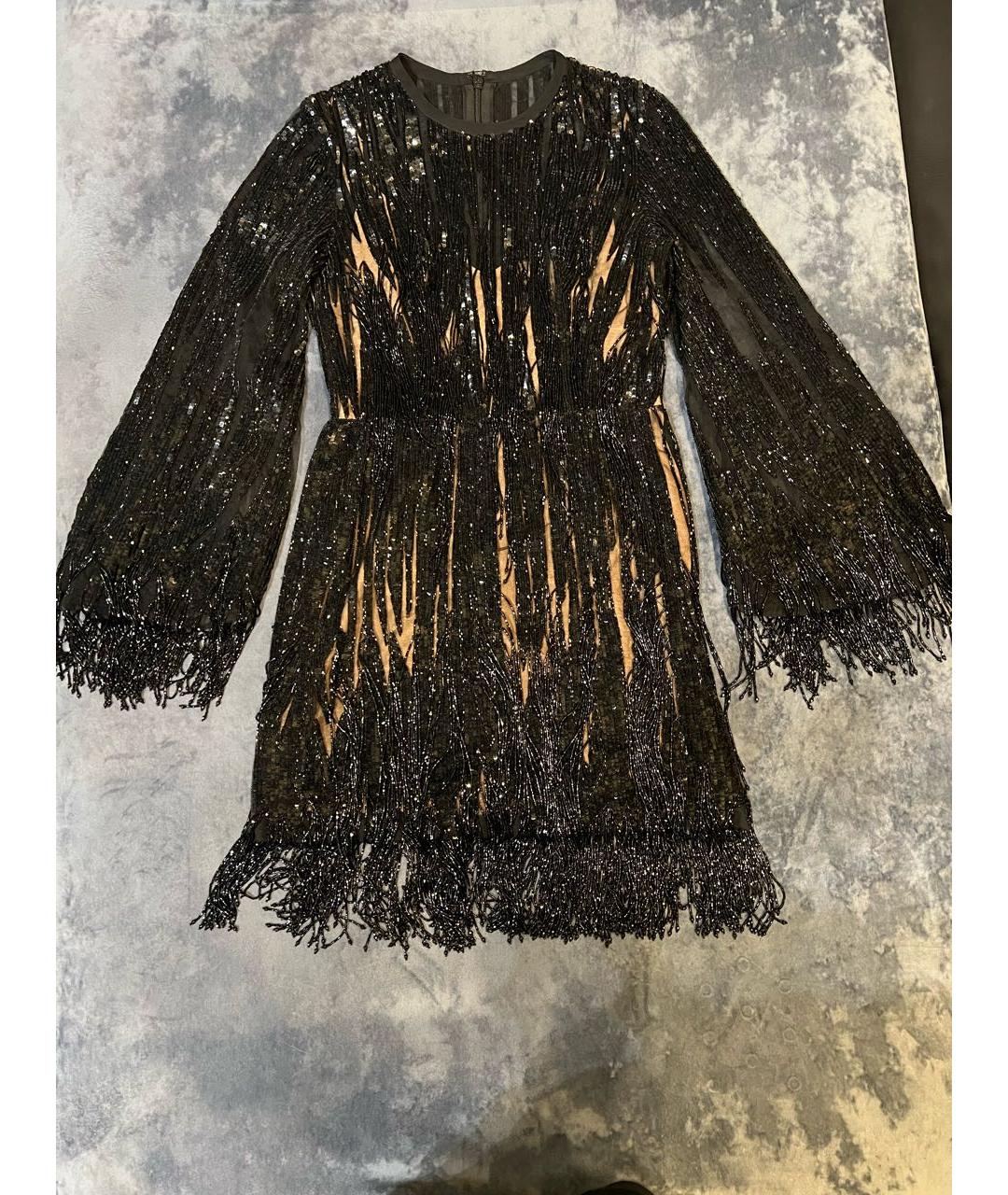 ELIE SAAB Черное шелковое коктейльное платье, фото 7