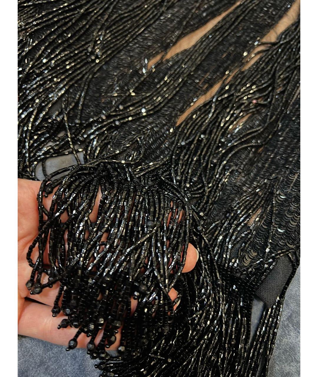 ELIE SAAB Черное шелковое коктейльное платье, фото 4