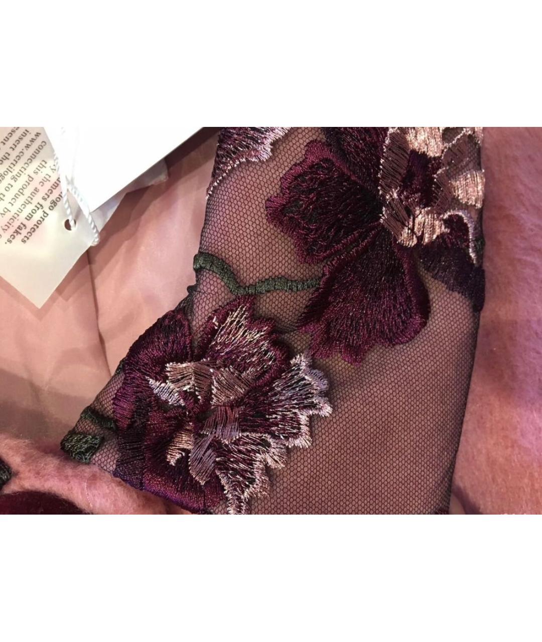 BLUGIRL Розовое шерстяное пальто, фото 3