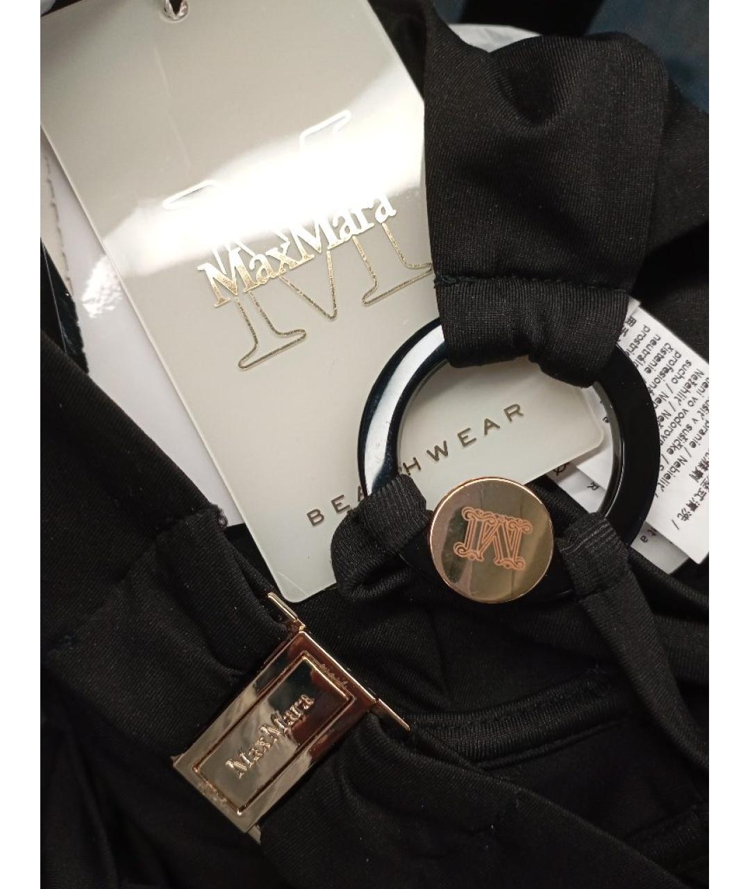 MAX MARA Черный полиамидовый купальник, фото 6