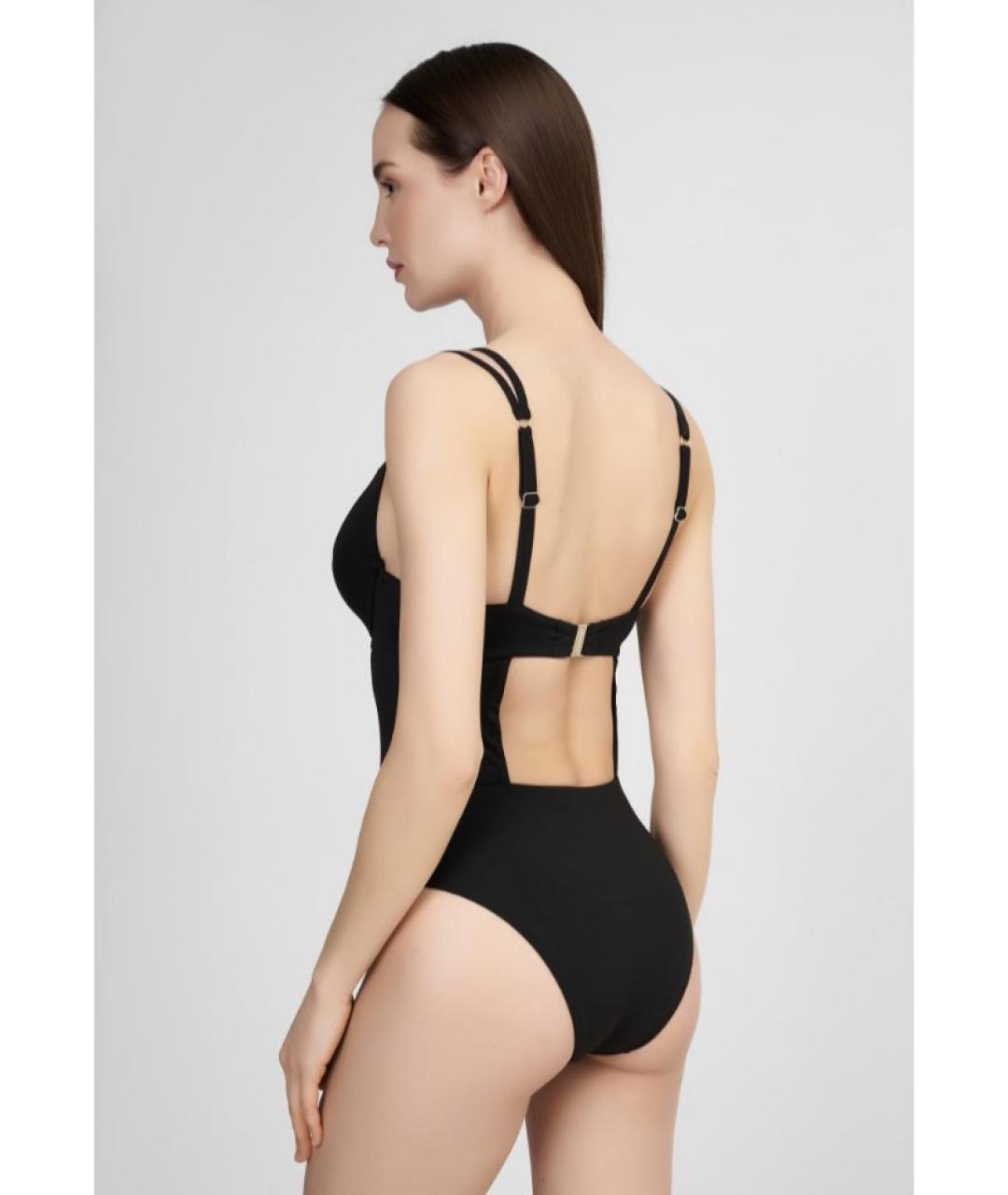 MAX MARA Черный полиамидовый купальник, фото 4