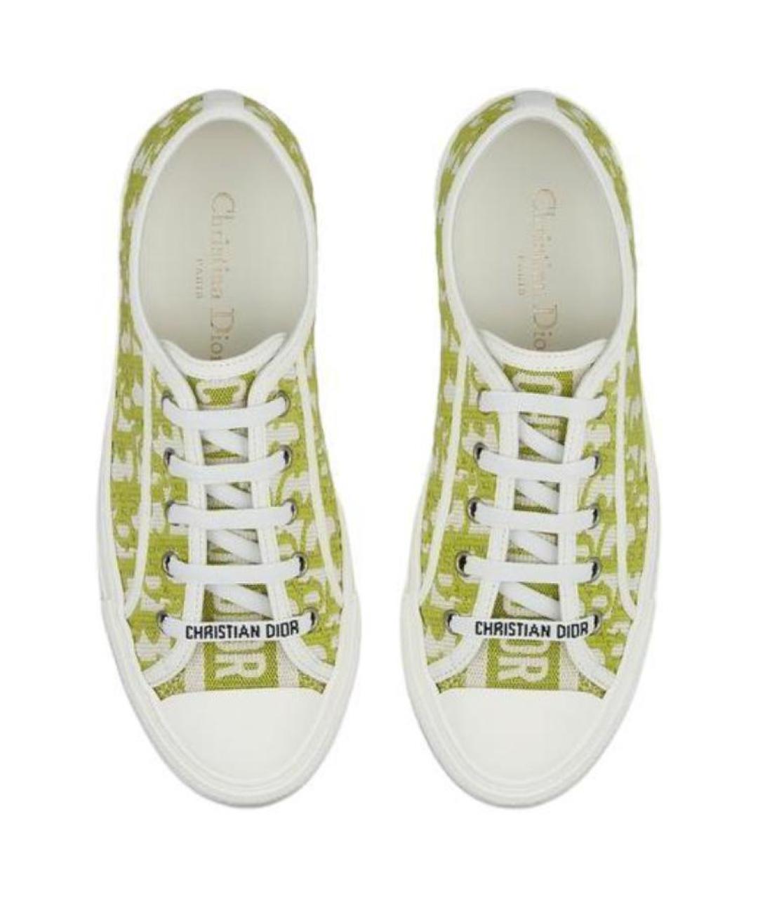 CHRISTIAN DIOR Мульти текстильные кроссовки, фото 5