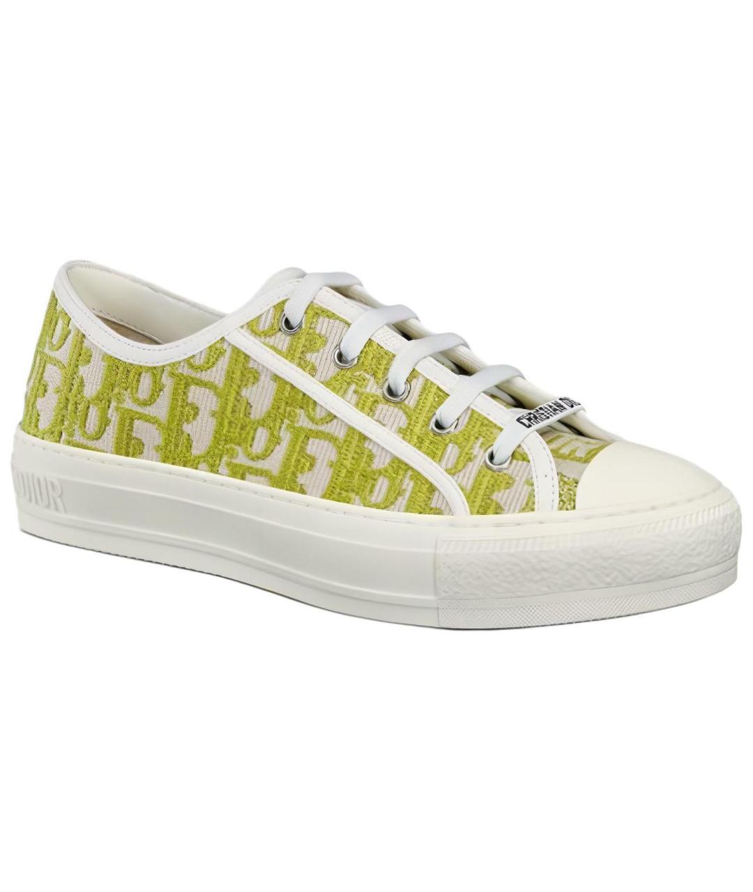 CHRISTIAN DIOR Мульти текстильные кроссовки, фото 3