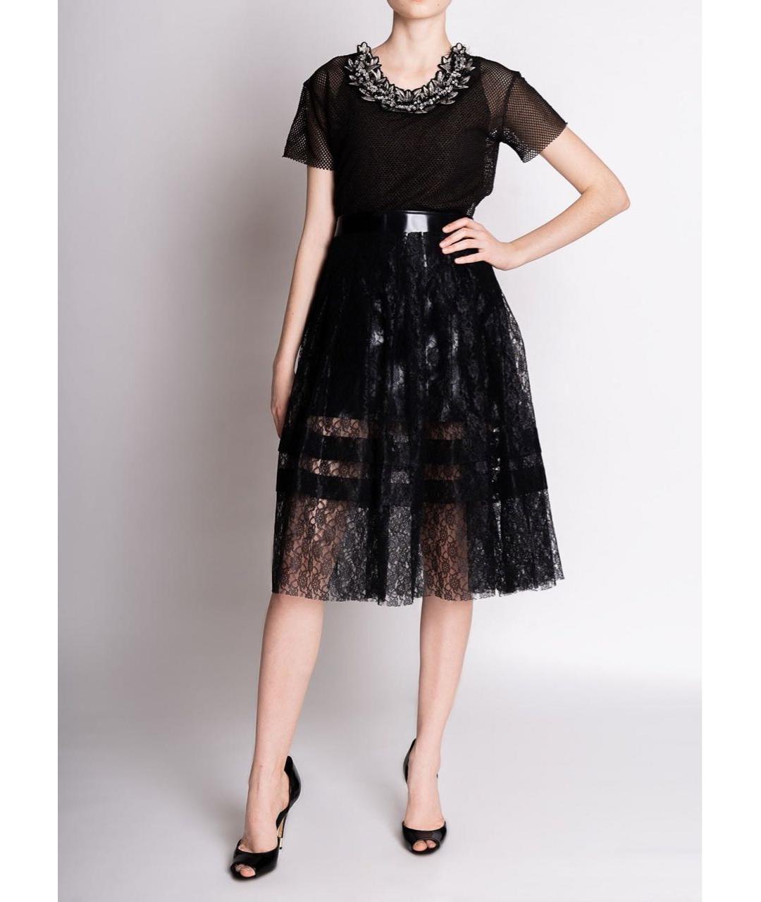 JO NO FUI Антрацитовая хлопко-эластановая футболка, фото 2