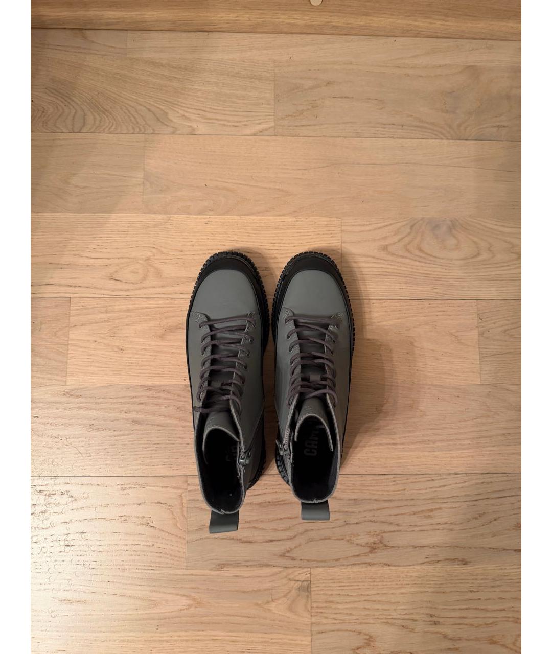 Camper Серые кожаные ботинки, фото 3