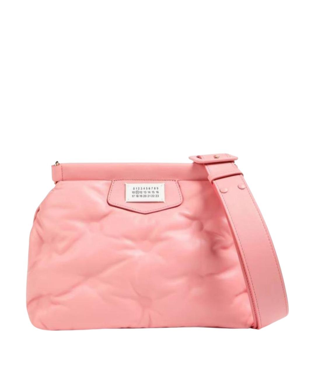 MAISON MARGIELA Розовая кожаная сумка через плечо, фото 1