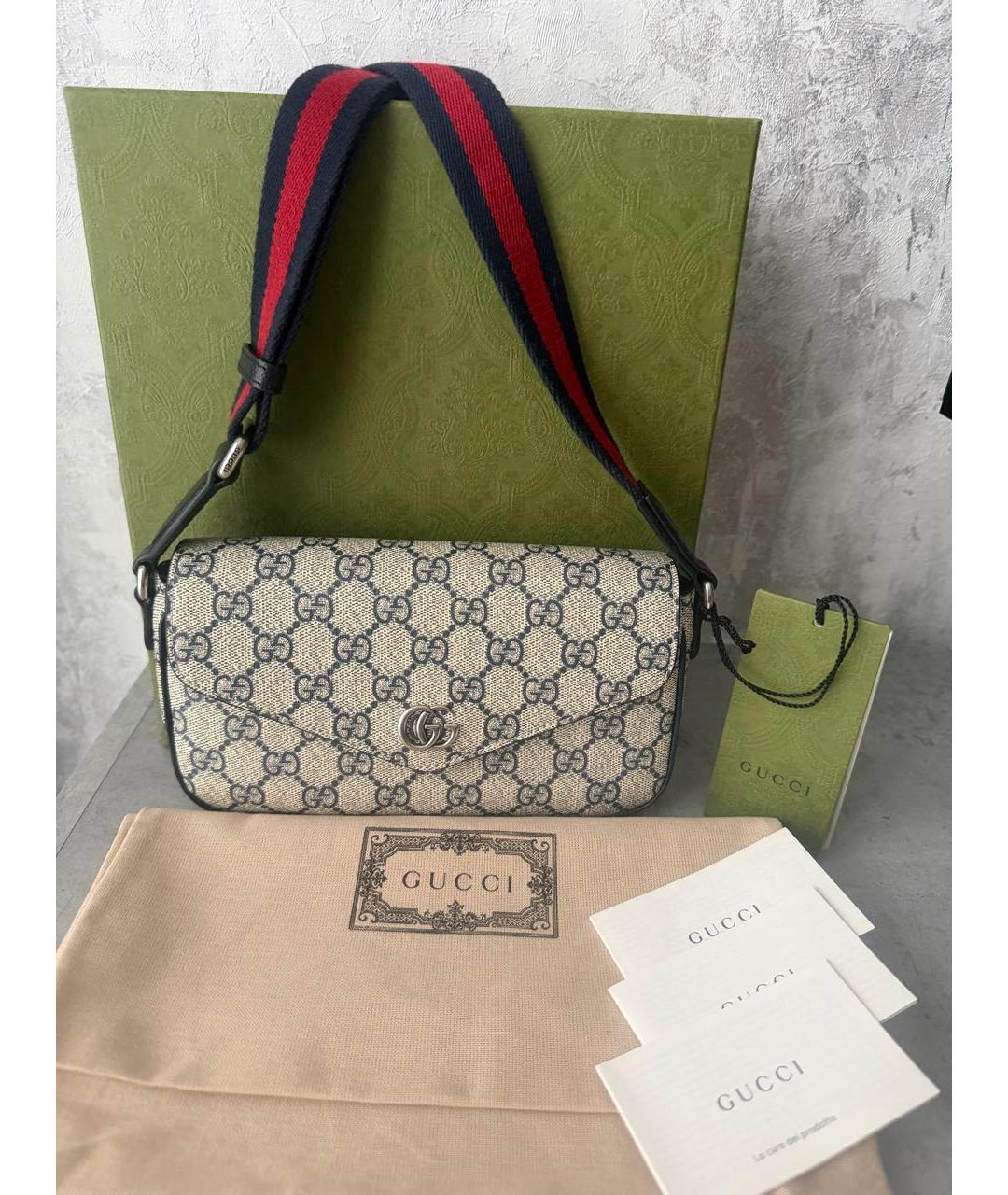 GUCCI Бежевая сумка через плечо, фото 5