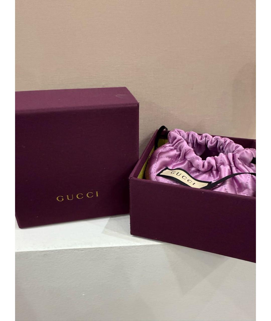 GUCCI Золотое металлическое кольцо, фото 4